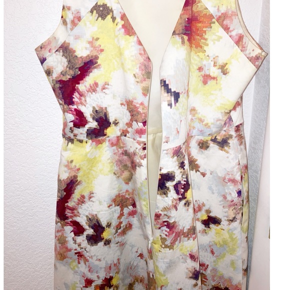 ANTHROPOLOGIE x HUNTER BELL pixelated Floral dress SZ: 10 - Picture 11 of 15
